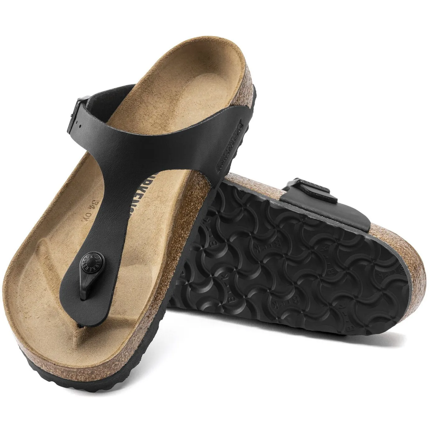 Birkenstock Thong Sandals<Gizeh Black