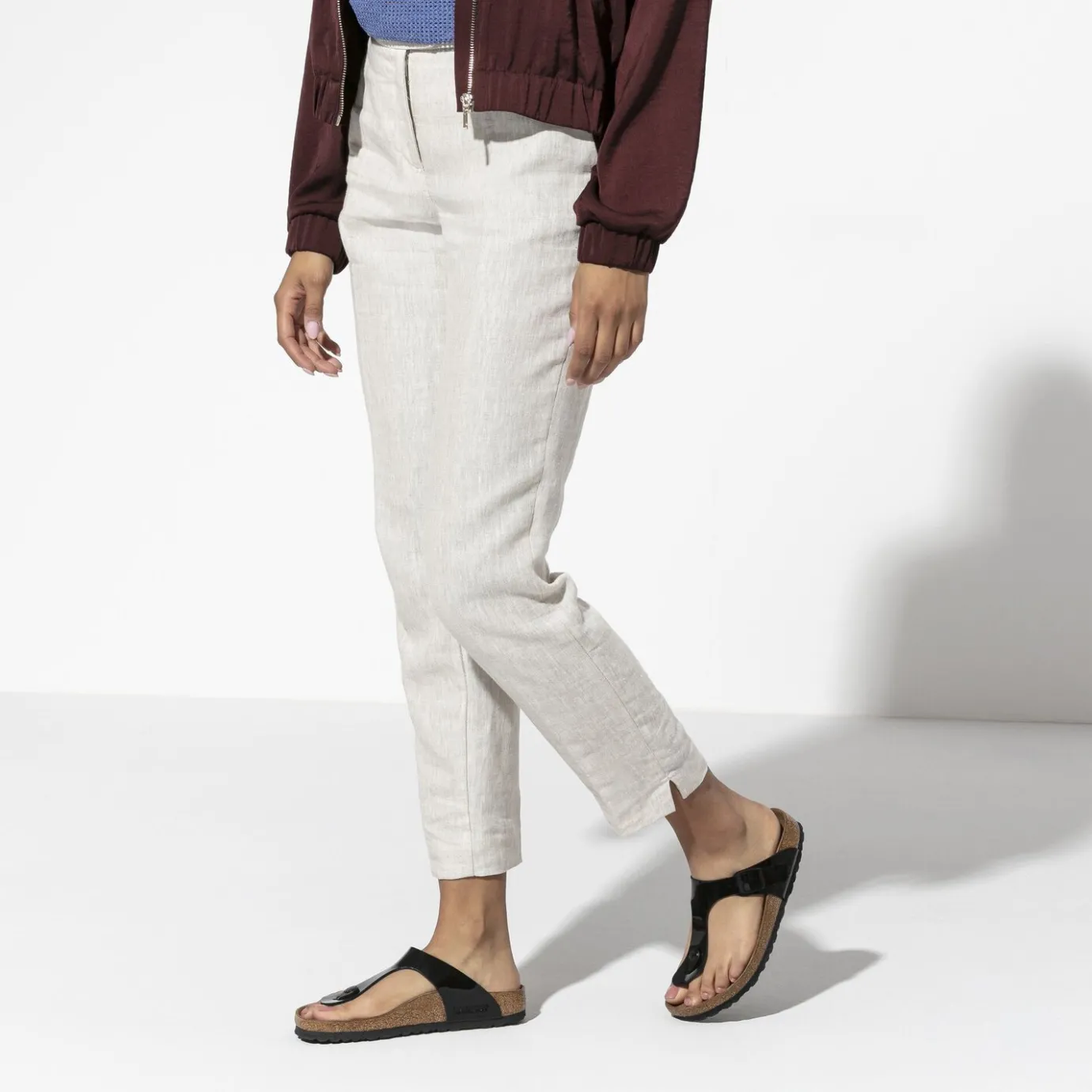 Birkenstock Thong Sandals<Gizeh Black Patent