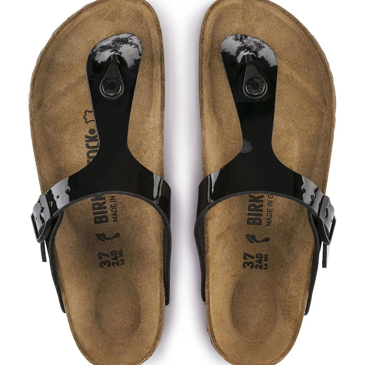 Birkenstock Thong Sandals<Gizeh Black Patent