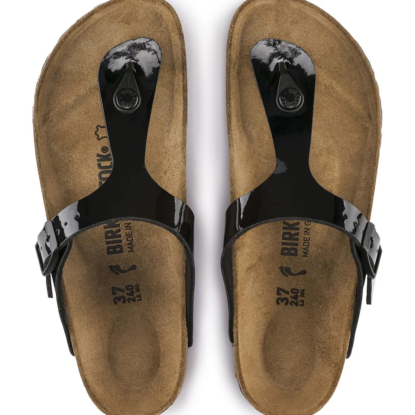 Birkenstock Thong Sandals<Gizeh Black Patent