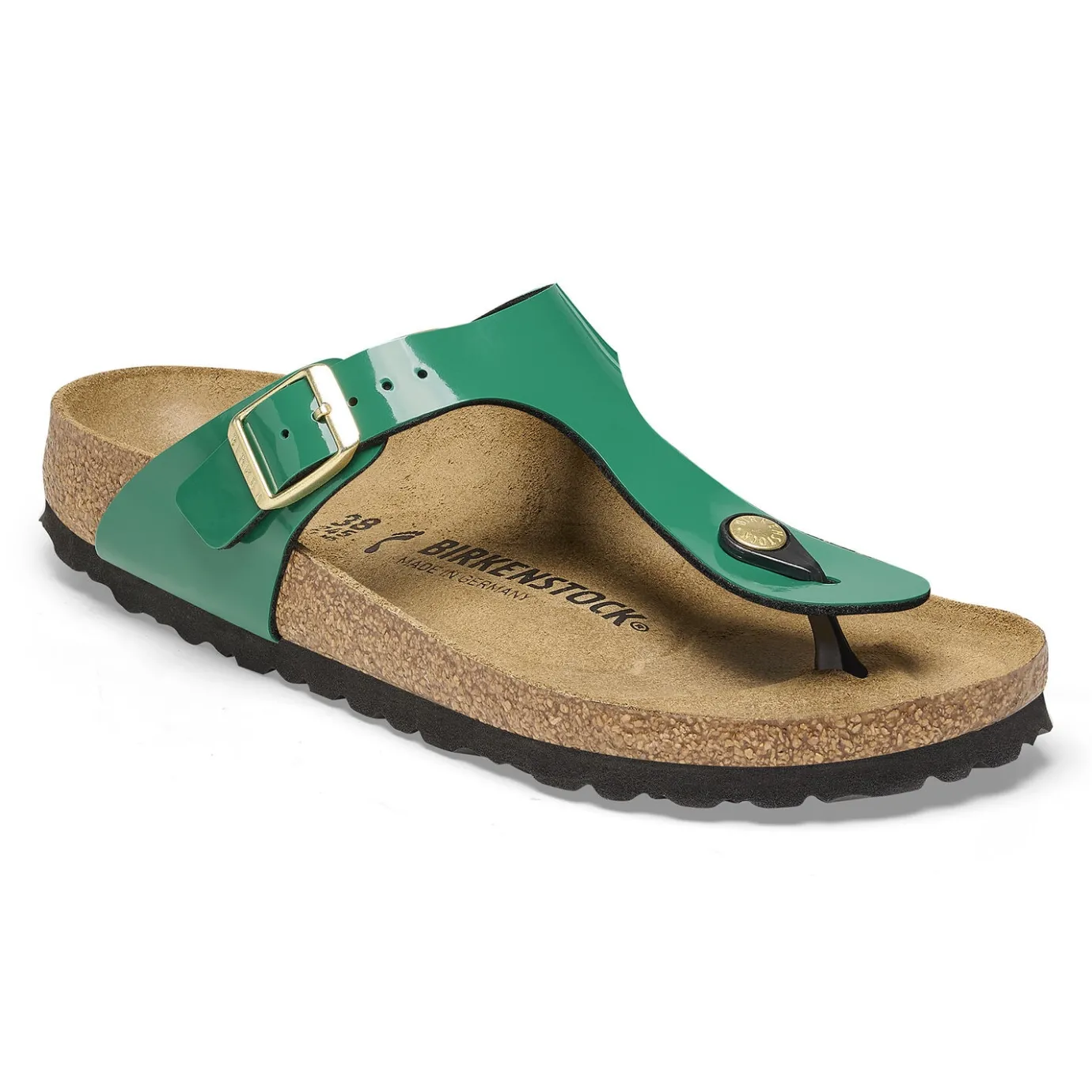 Birkenstock Thong Sandals<Gizeh Patent Digital Green