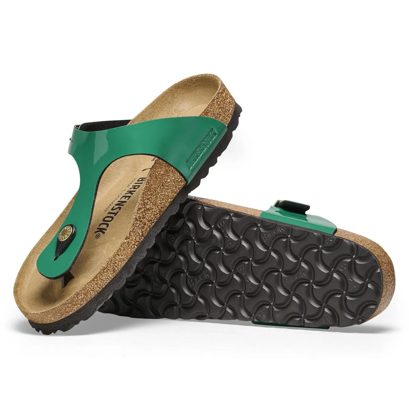 Birkenstock Thong Sandals<Gizeh Patent Digital Green