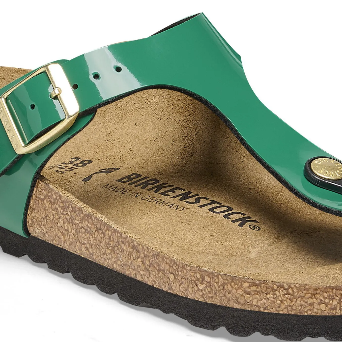 Birkenstock Thong Sandals<Gizeh Patent Digital Green