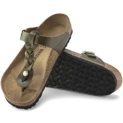 Birkenstock Thong Sandals<Gizeh Olive Green