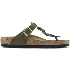 Birkenstock Thong Sandals<Gizeh Olive Green