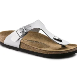 Birkenstock Thong Sandals<Gizeh Silver