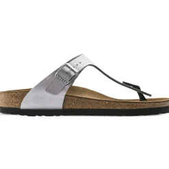 Birkenstock Thong Sandals<Gizeh Silver