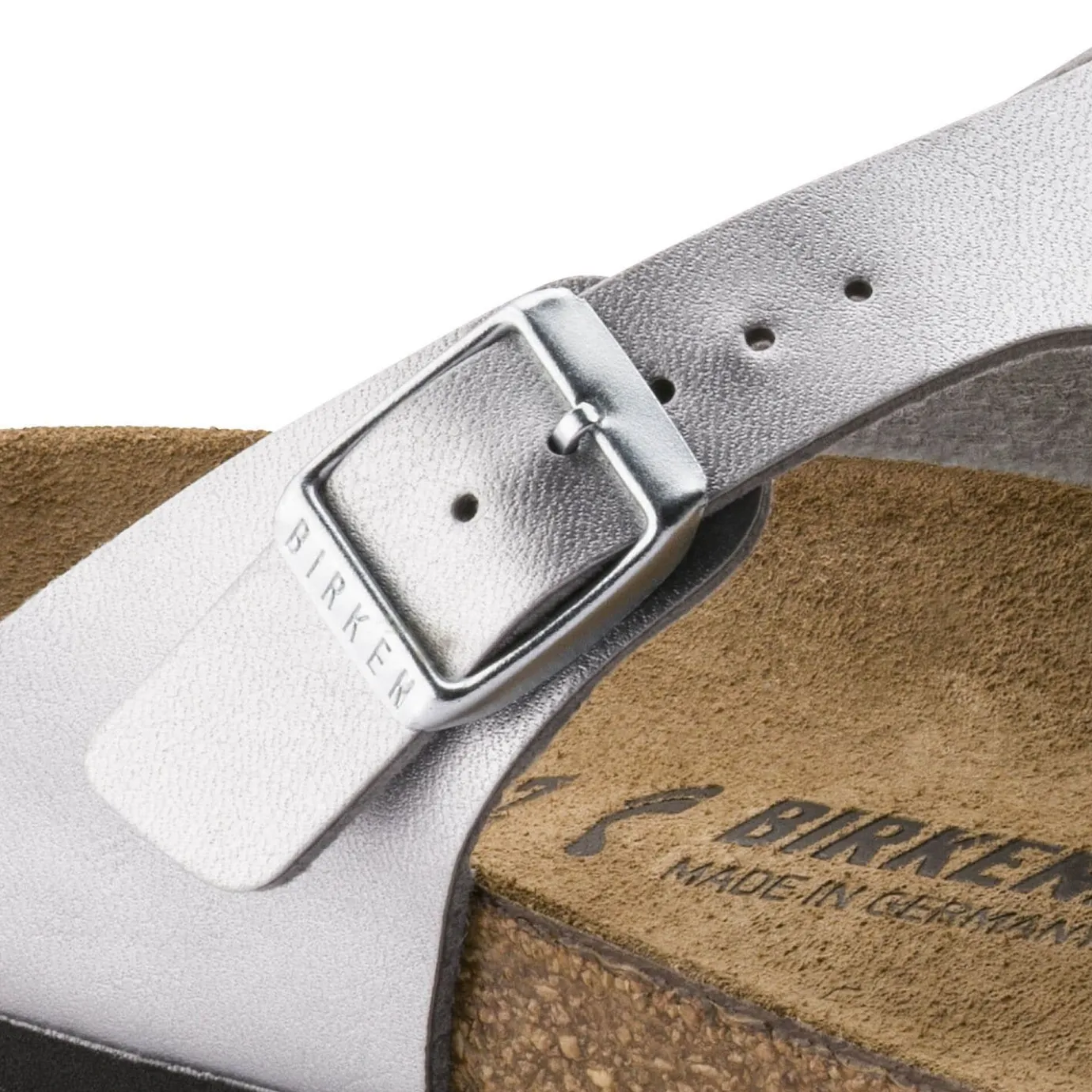 Birkenstock Thong Sandals<Gizeh Silver