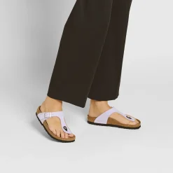Birkenstock Thong Sandals<Gizeh Soft Birki Vegan Purple Fog