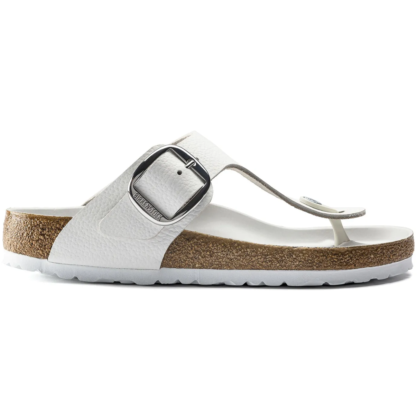 Birkenstock Thong Sandals<Gizeh Big Buckle White