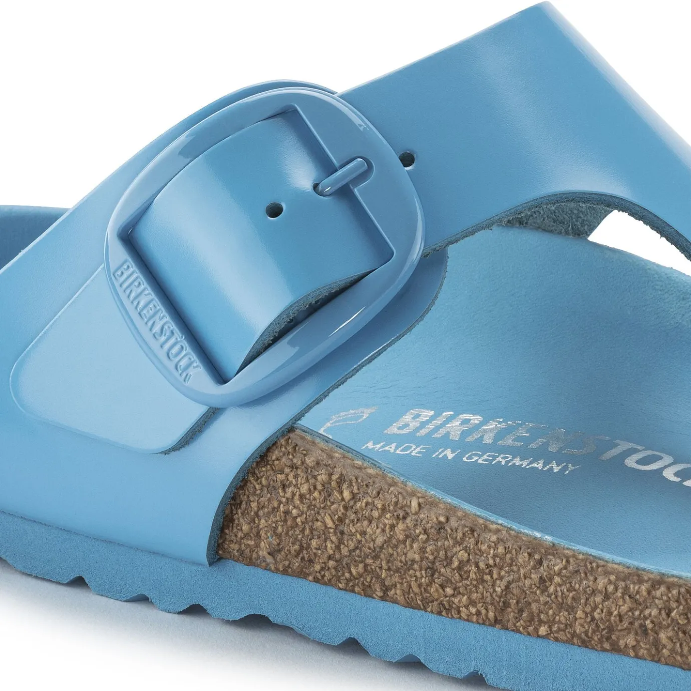 Birkenstock Thong Sandals<Gizeh Big Buckle High Shine Sky Blue