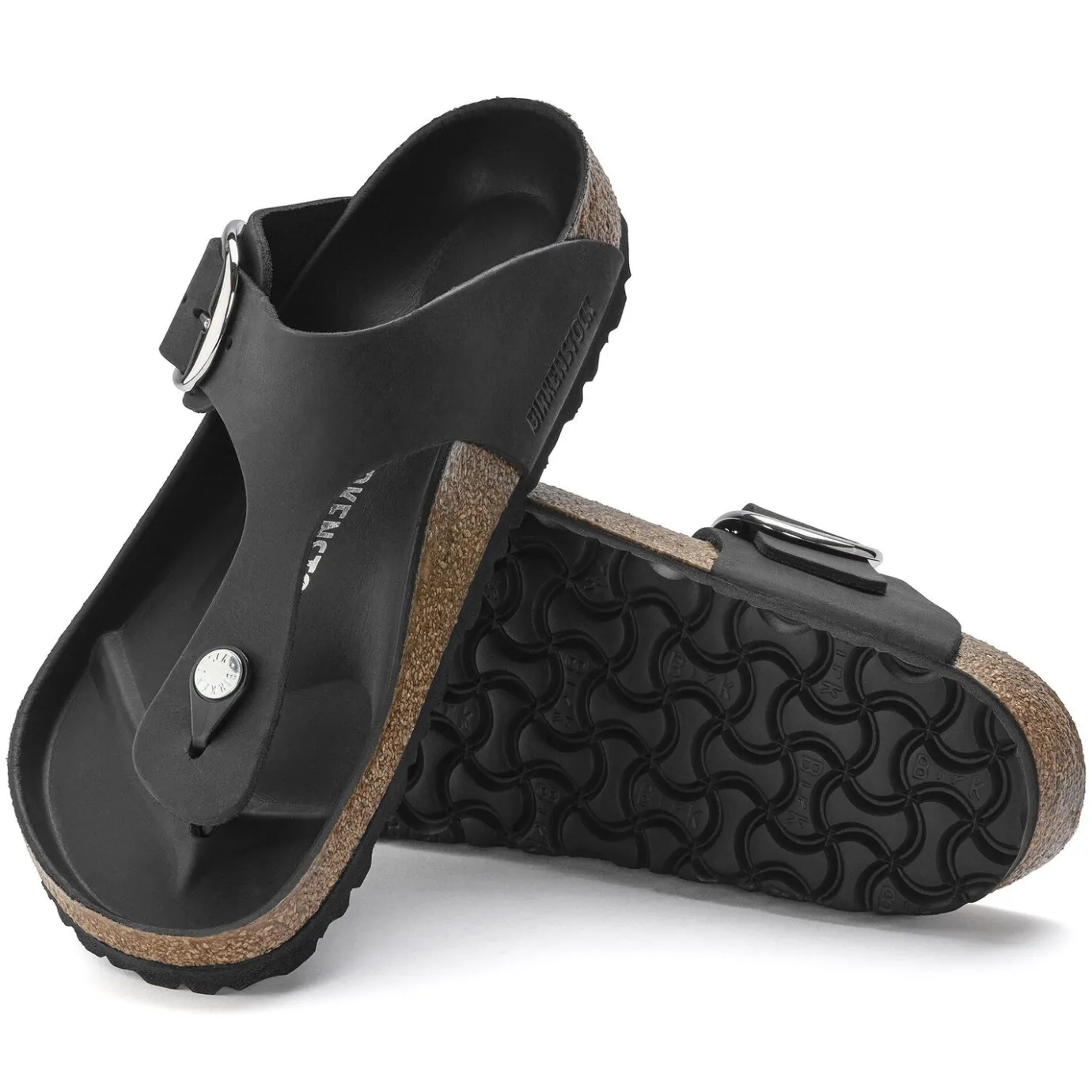 Birkenstock Thong Sandals<Gizeh Big Buckle Black
