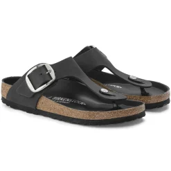Birkenstock Thong Sandals<Gizeh Big Buckle Black