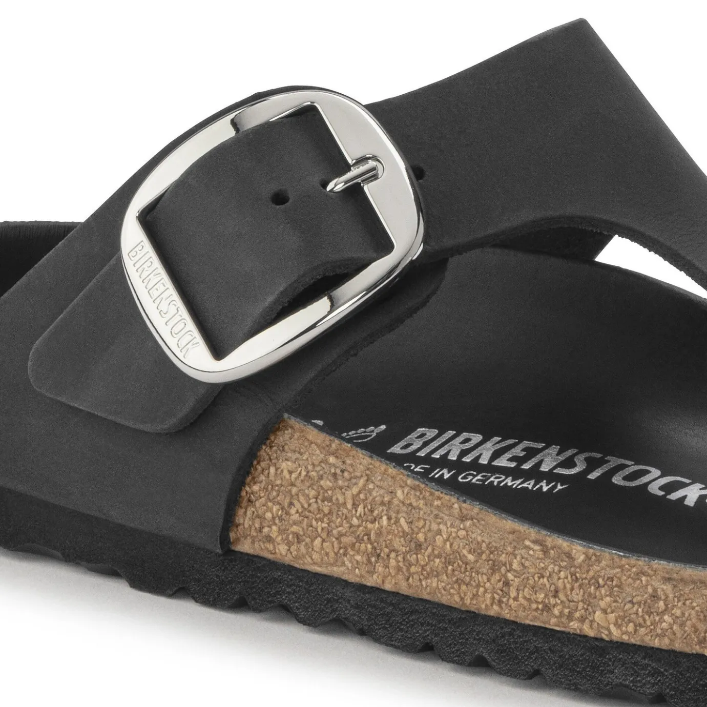 Birkenstock Thong Sandals<Gizeh Big Buckle Black