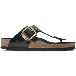 Birkenstock Thong Sandals<Gizeh Big Buckle High Shine Black