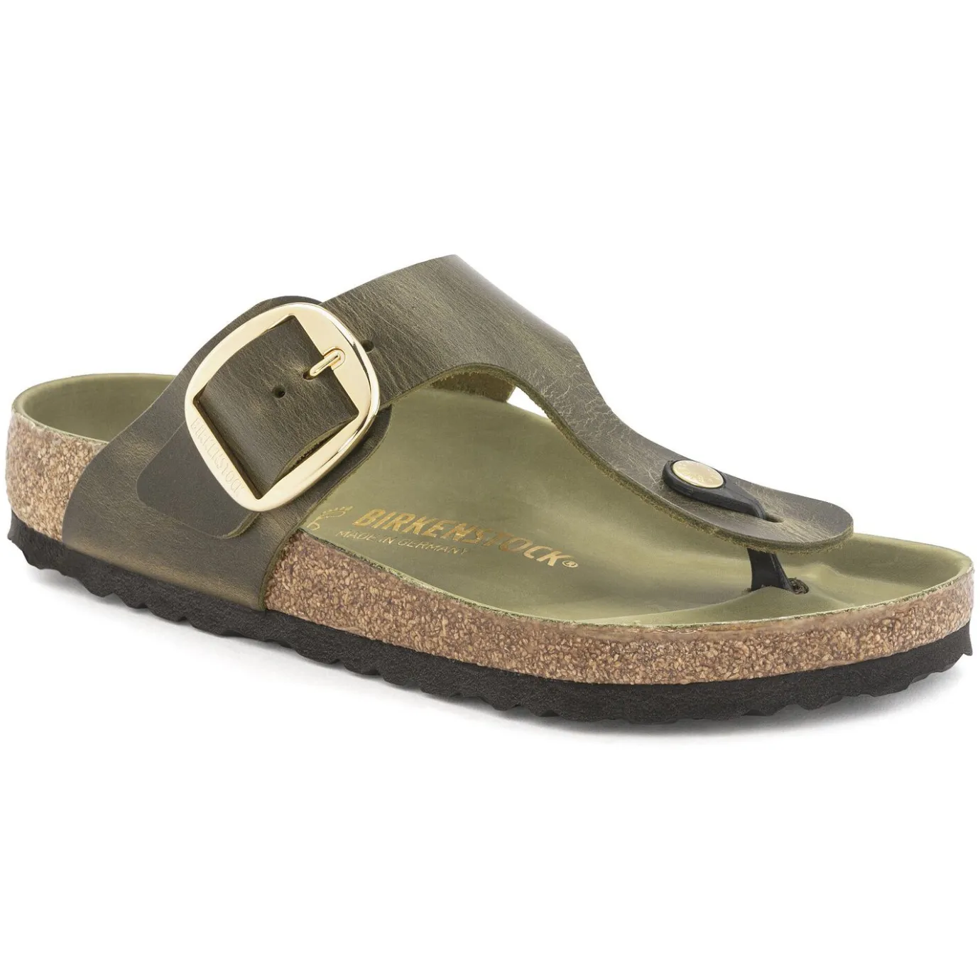 Birkenstock Thong Sandals<Gizeh Big Buckle Olive Green