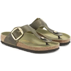 Birkenstock Thong Sandals<Gizeh Big Buckle Olive Green