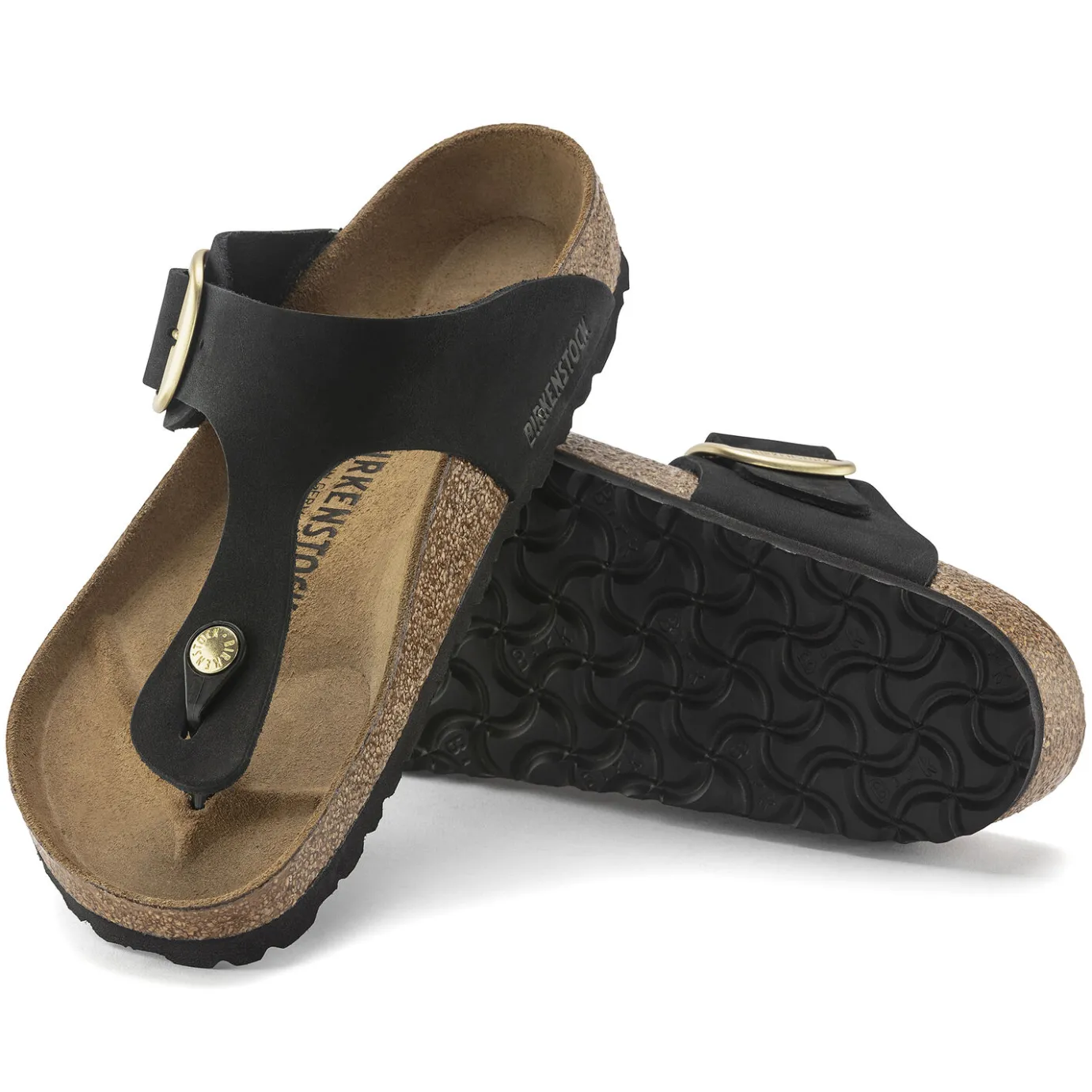 Birkenstock Thong Sandals<Gizeh Big Buckle Black