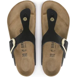 Birkenstock Thong Sandals<Gizeh Big Buckle Black