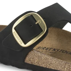 Birkenstock Thong Sandals<Gizeh Big Buckle Black