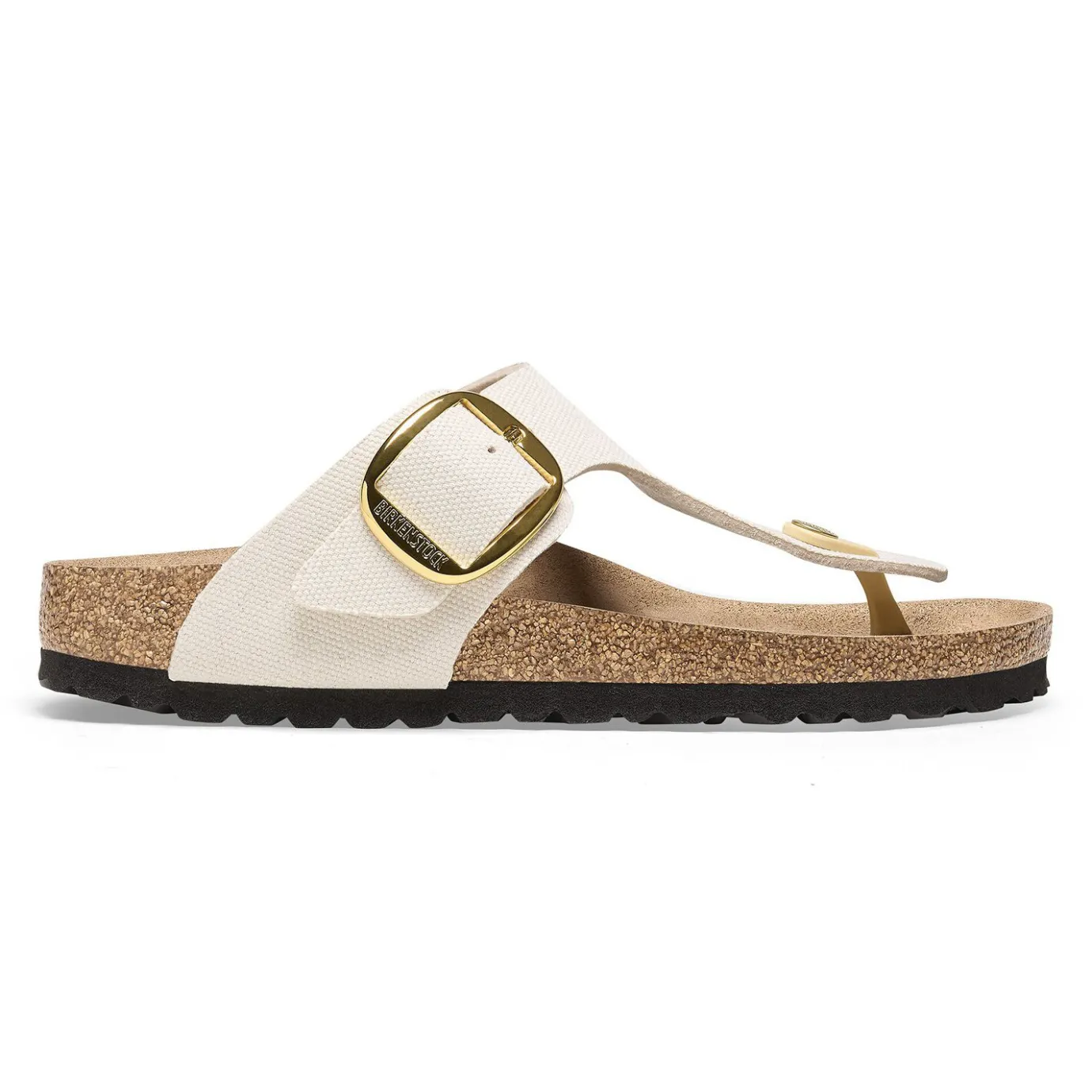 Birkenstock Thong Sandals<Gizeh Big Buckle Rivet Logo Canvas Eggshell