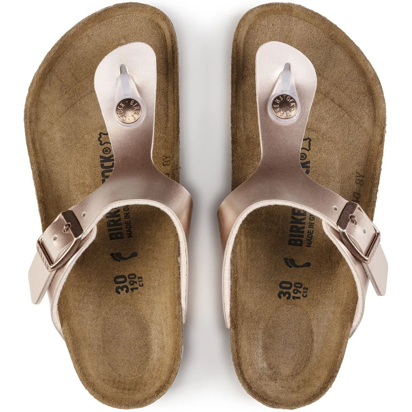Birkenstock Thong Sandals<Gizeh Kids Electric Metallic Copper