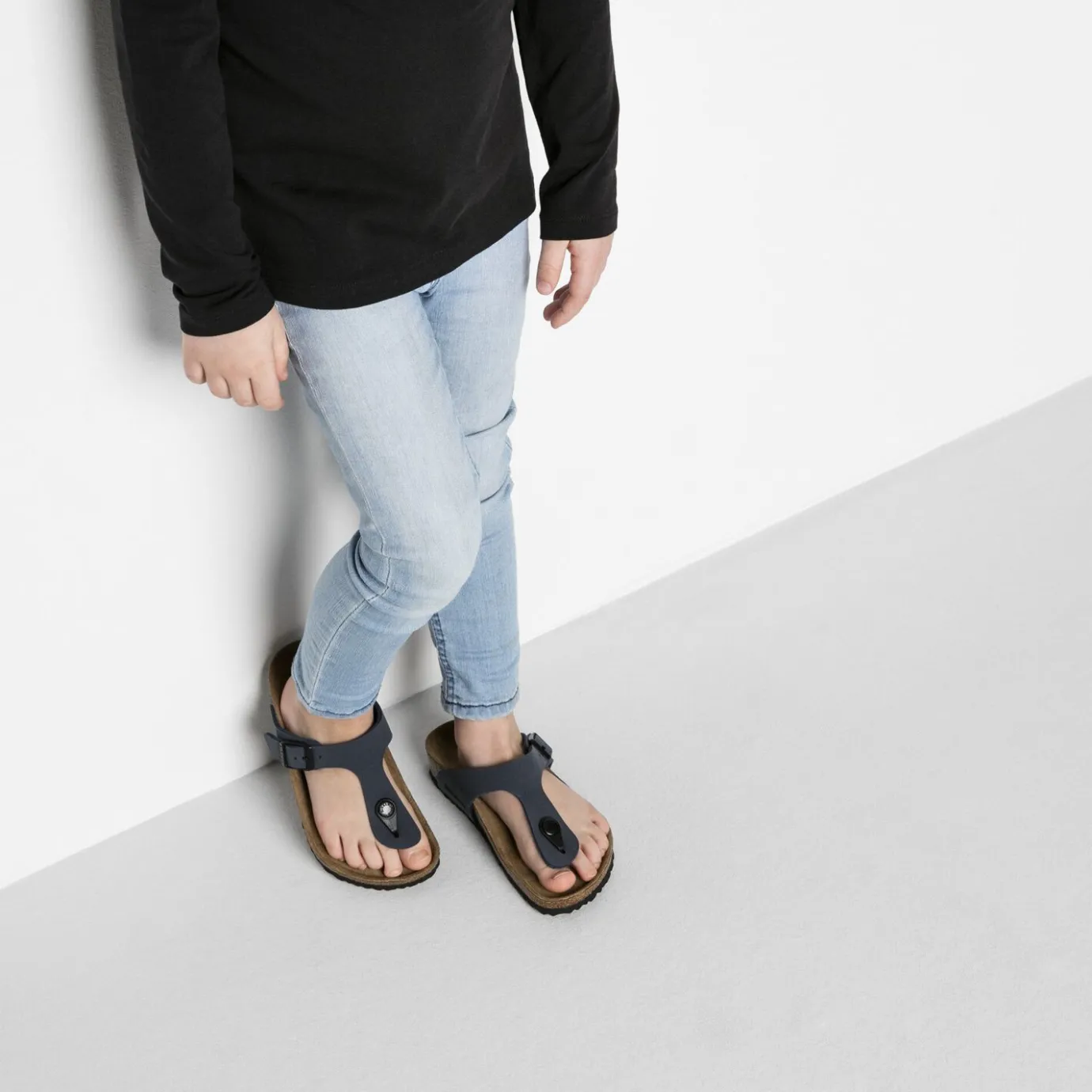 Birkenstock Thong Sandals<Gizeh Kids Navy