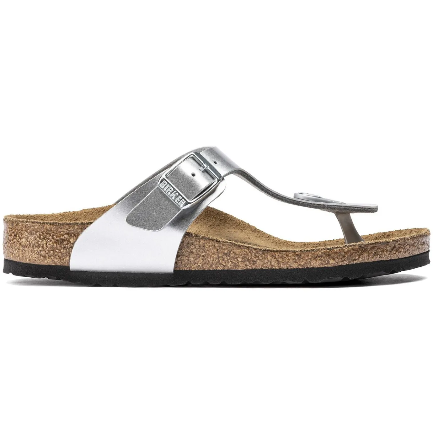 Birkenstock Thong Sandals<Gizeh Kids Electric Metallic Silver