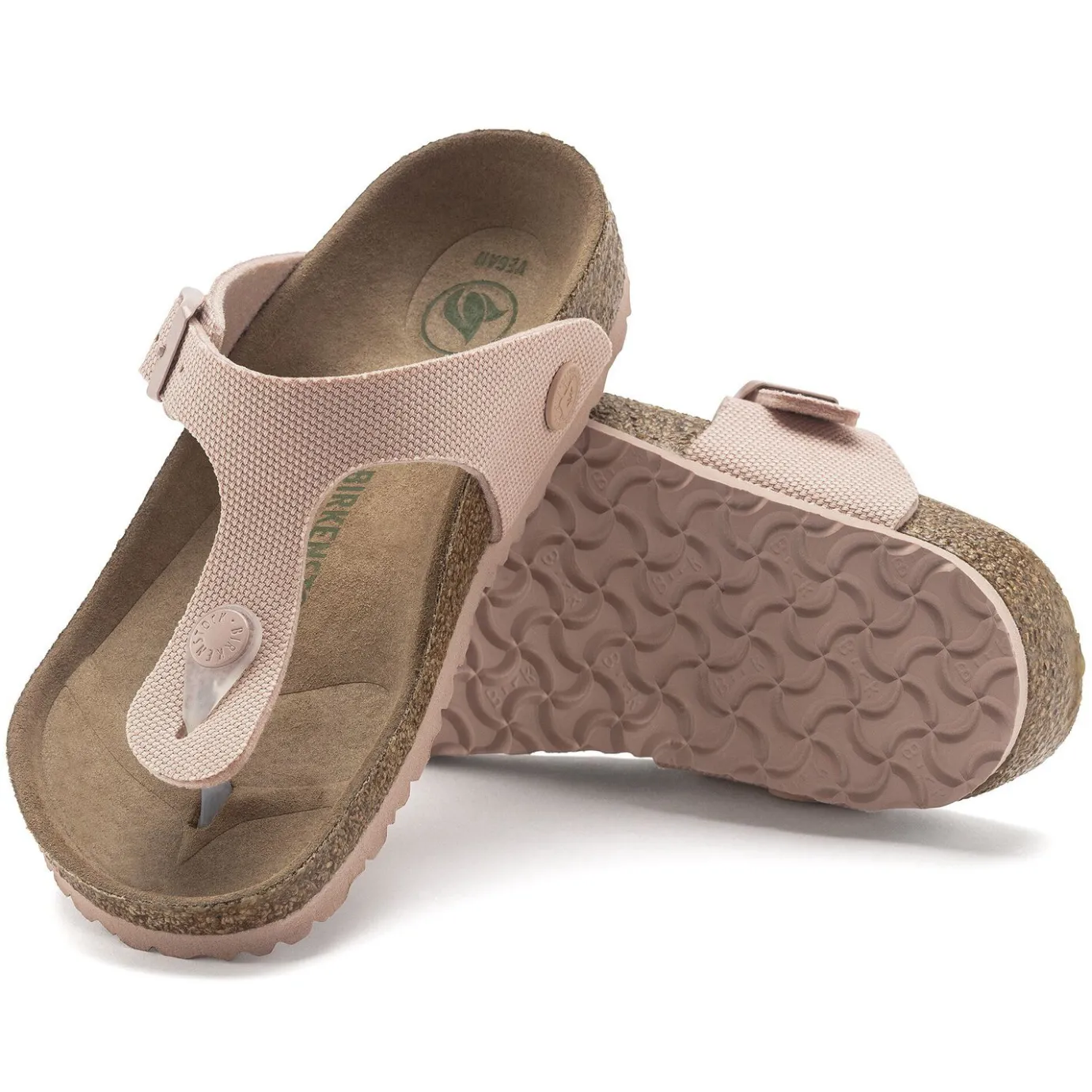 Birkenstock Thong Sandals<Gizeh Kids Rivet Logo Soft Pink