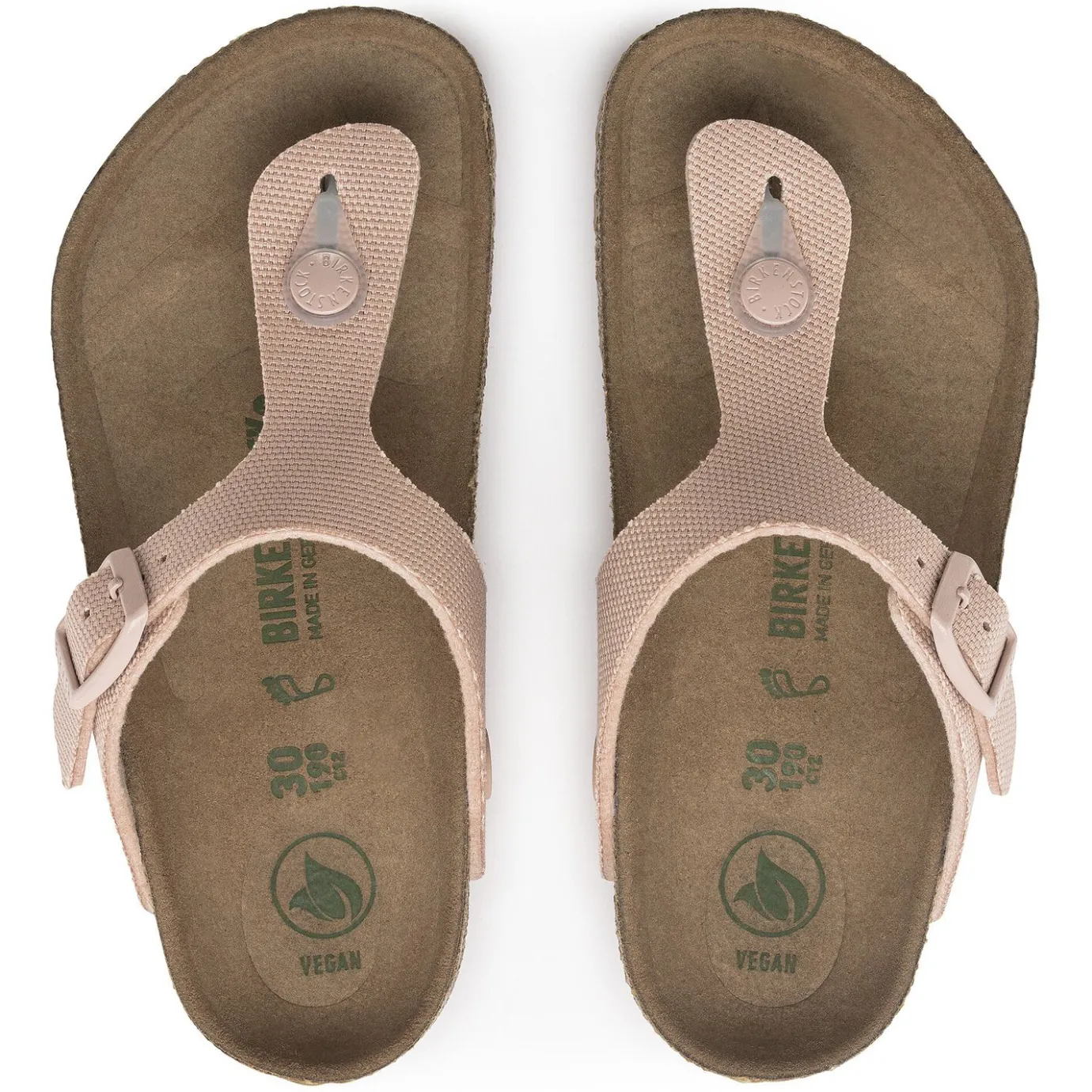 Birkenstock Thong Sandals<Gizeh Kids Rivet Logo Soft Pink