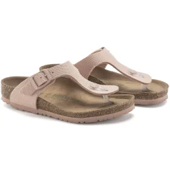 Birkenstock Thong Sandals<Gizeh Kids Rivet Logo Soft Pink