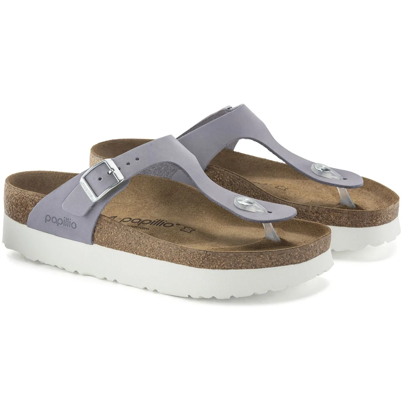 Birkenstock Thong Sandals<Gizeh Platform Purple Fog