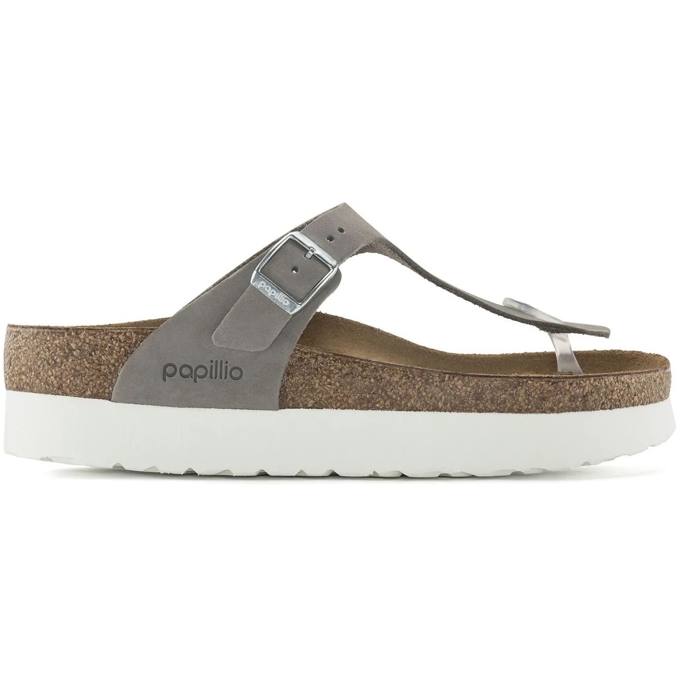 Birkenstock Thong Sandals<Gizeh Platform Dove Gray