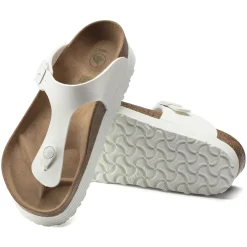 Birkenstock Thong Sandals<Gizeh Platform Vegan White