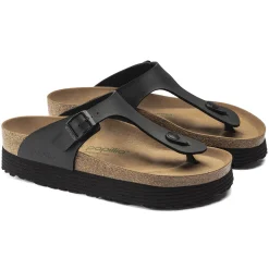 Birkenstock Thong Sandals<Gizeh Platform Vegan Black