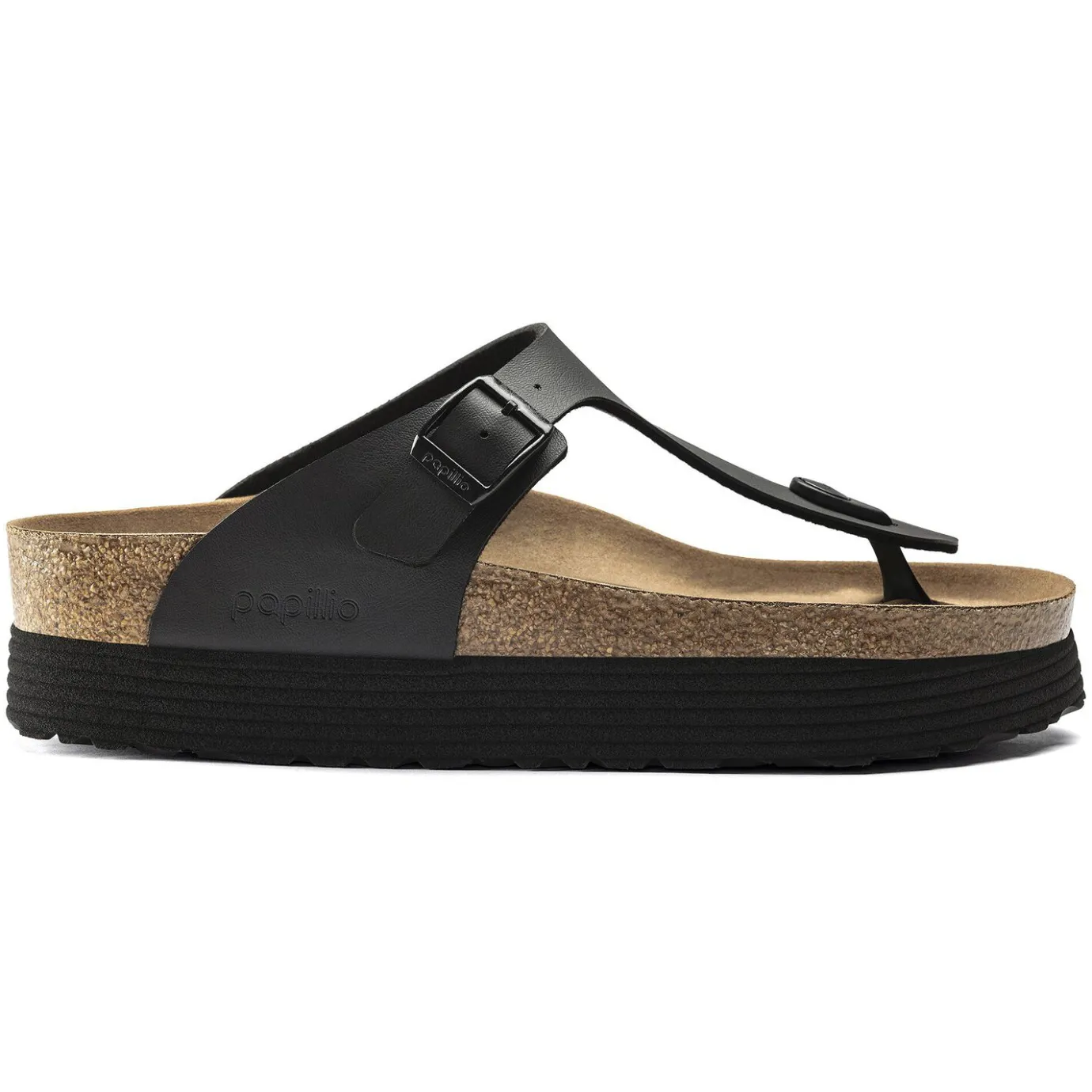 Birkenstock Thong Sandals<Gizeh Platform Vegan Black