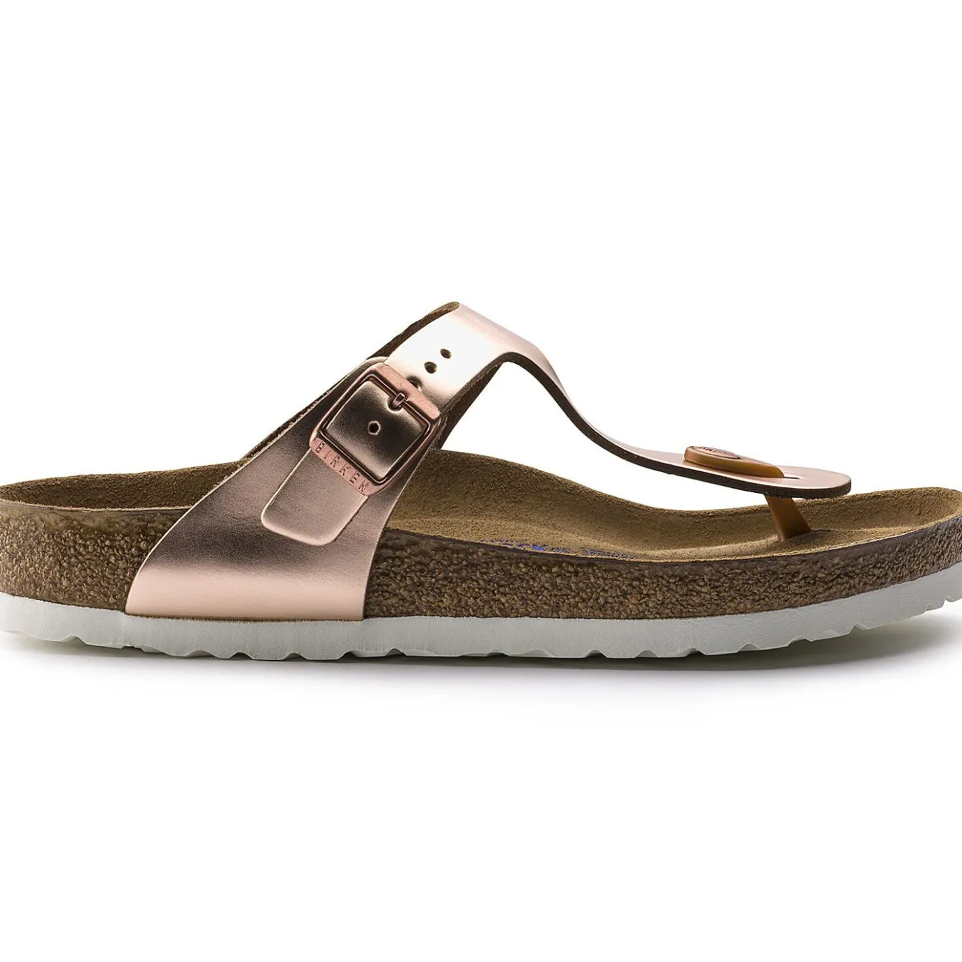 Birkenstock Thong Sandals<Gizeh Soft Footbed Metallic Copper