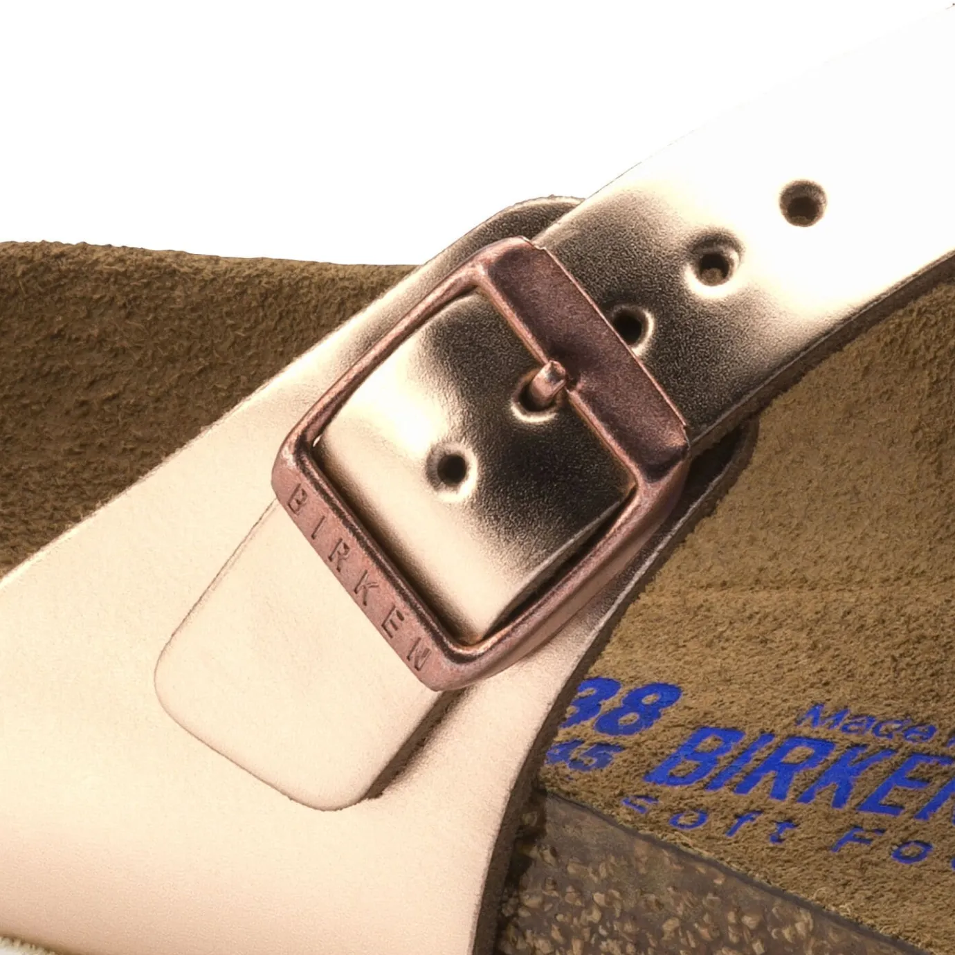 Birkenstock Thong Sandals<Gizeh Soft Footbed Metallic Copper