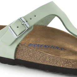 Birkenstock Thong Sandals<Gizeh Soft Footbed Matcha