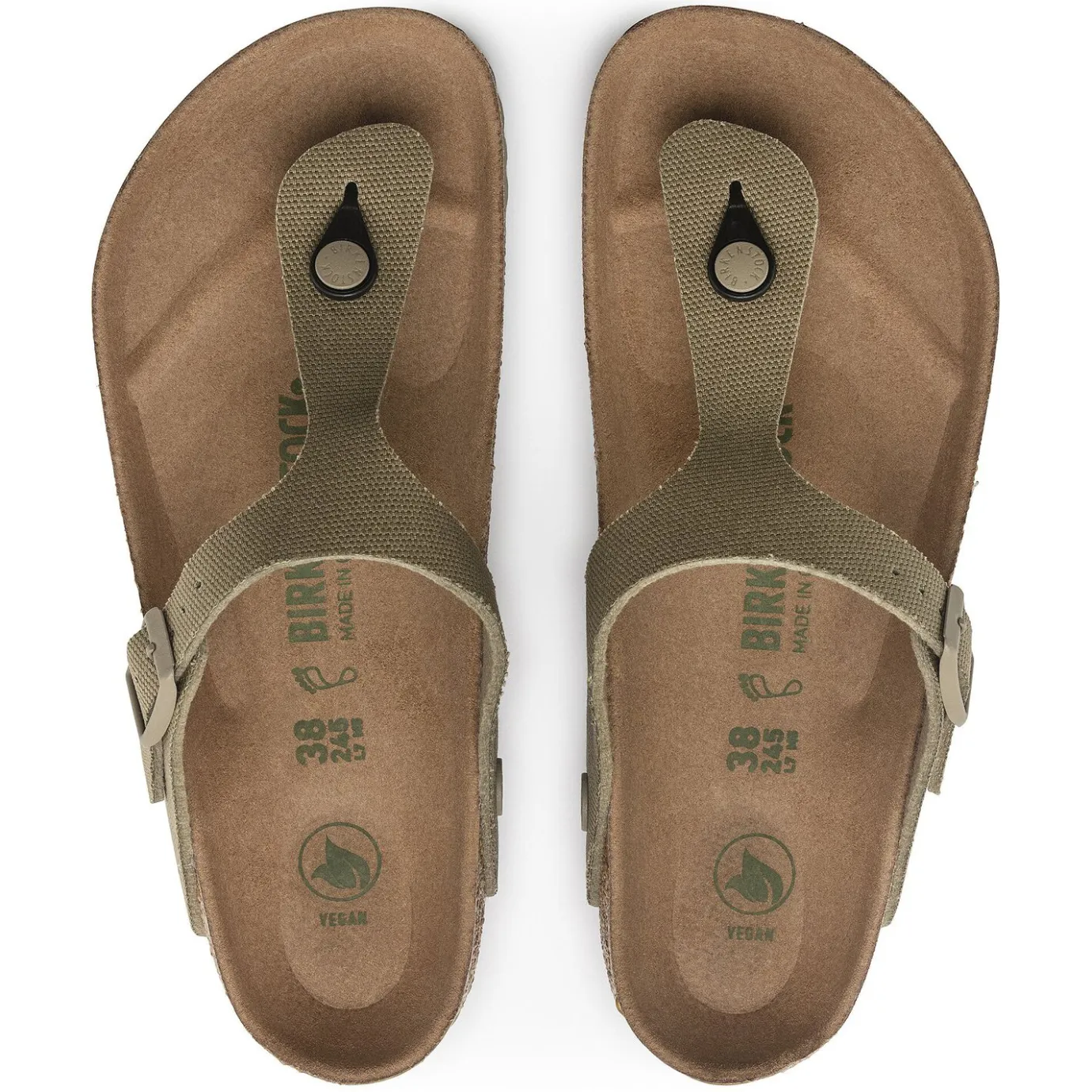 Birkenstock Thong Sandals<Gizeh Vegan Faded Khaki