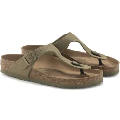 Birkenstock Thong Sandals<Gizeh Vegan Faded Khaki