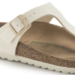 Birkenstock Thong Sandals<Gizeh Vegan Canvas Eggshell