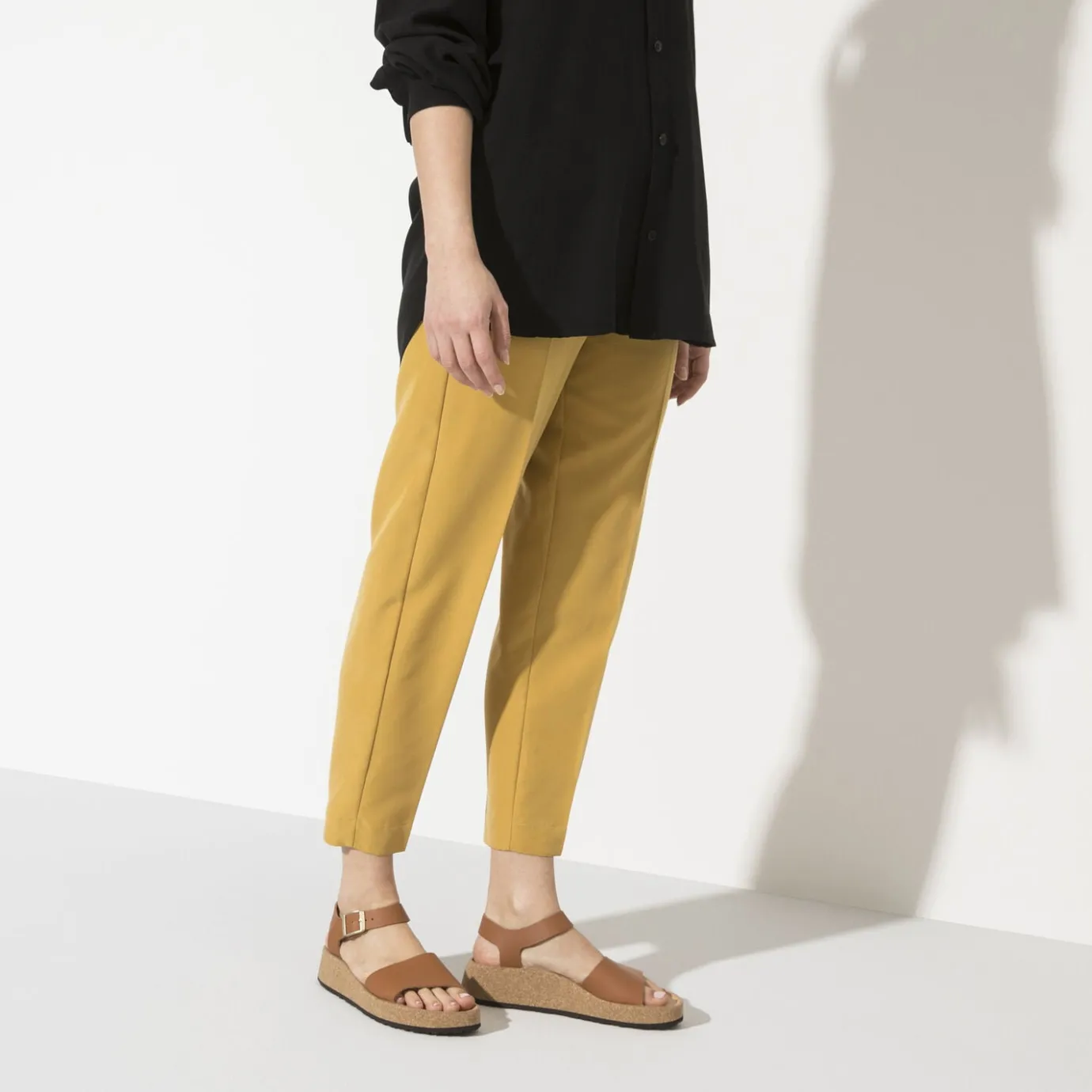 Birkenstock Ankle-Strap Sandals<Glenda Ginger Brown