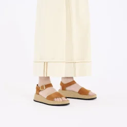 Birkenstock Ankle-Strap Sandals<Glenda Pecan