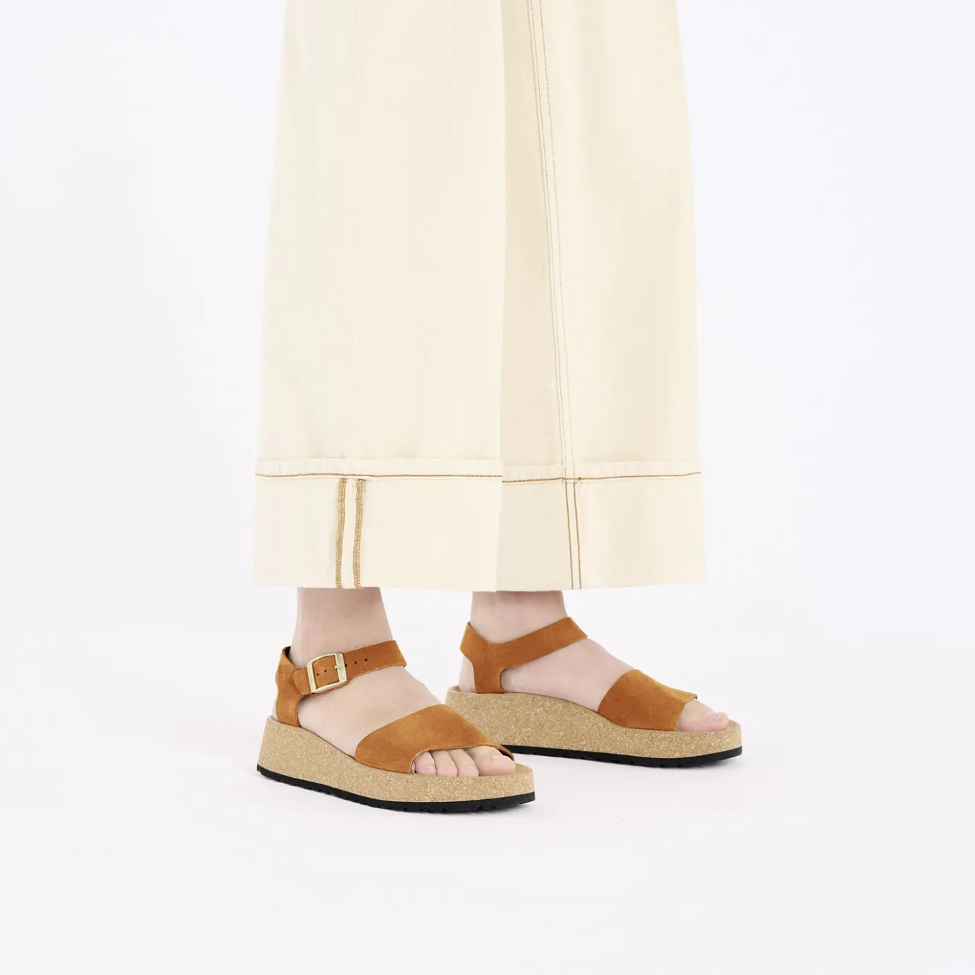 Birkenstock Ankle-Strap Sandals<Glenda Pecan
