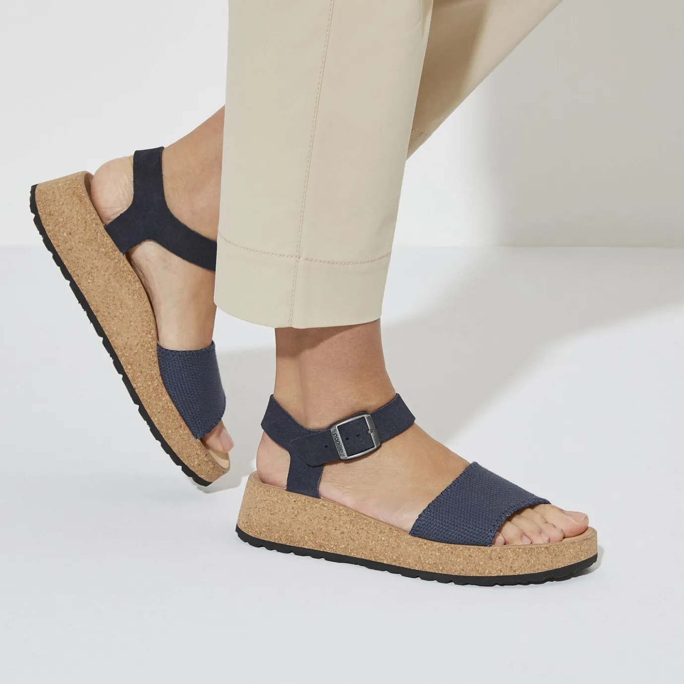 Birkenstock Ankle-Strap Sandals<Glenda Midnight