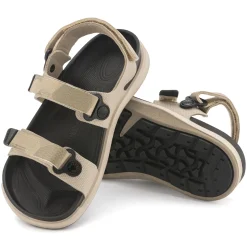 Birkenstock Ankle-Strap Sandals<Kalahari Women Futura Geometric Camo Beige