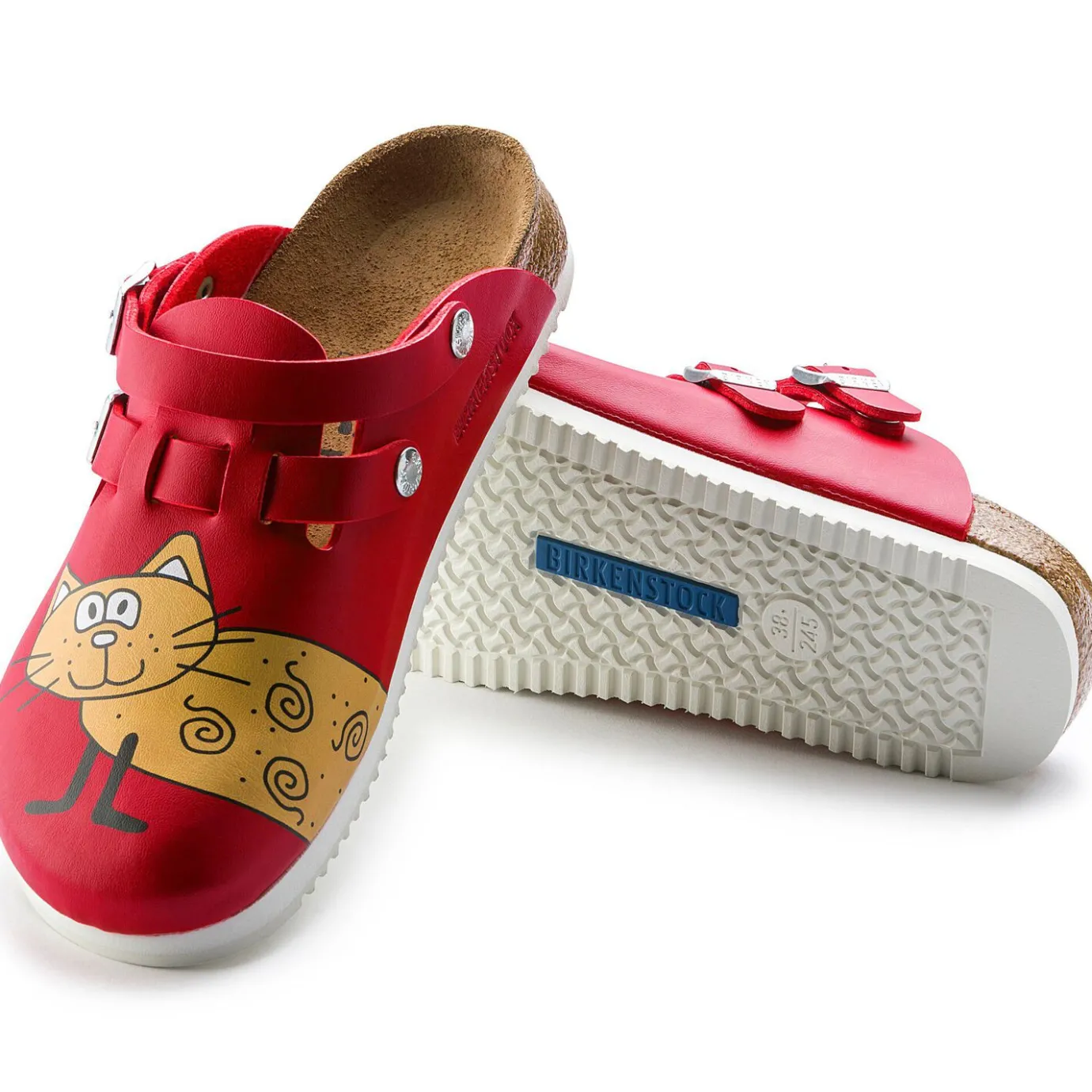 Birkenstock Clogs<Kay Sl Cat Red Background