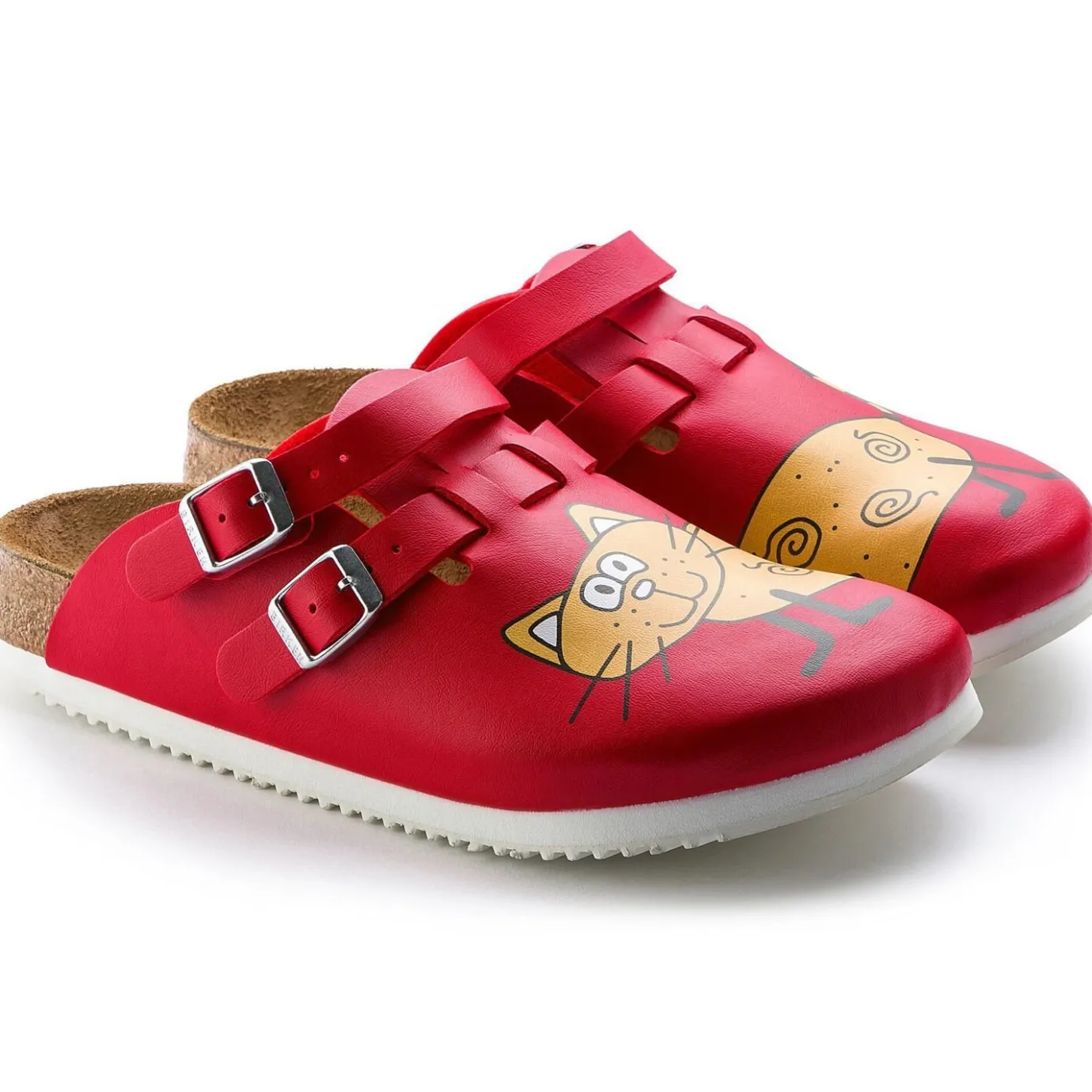 Birkenstock Clogs<Kay Sl Cat Red Background
