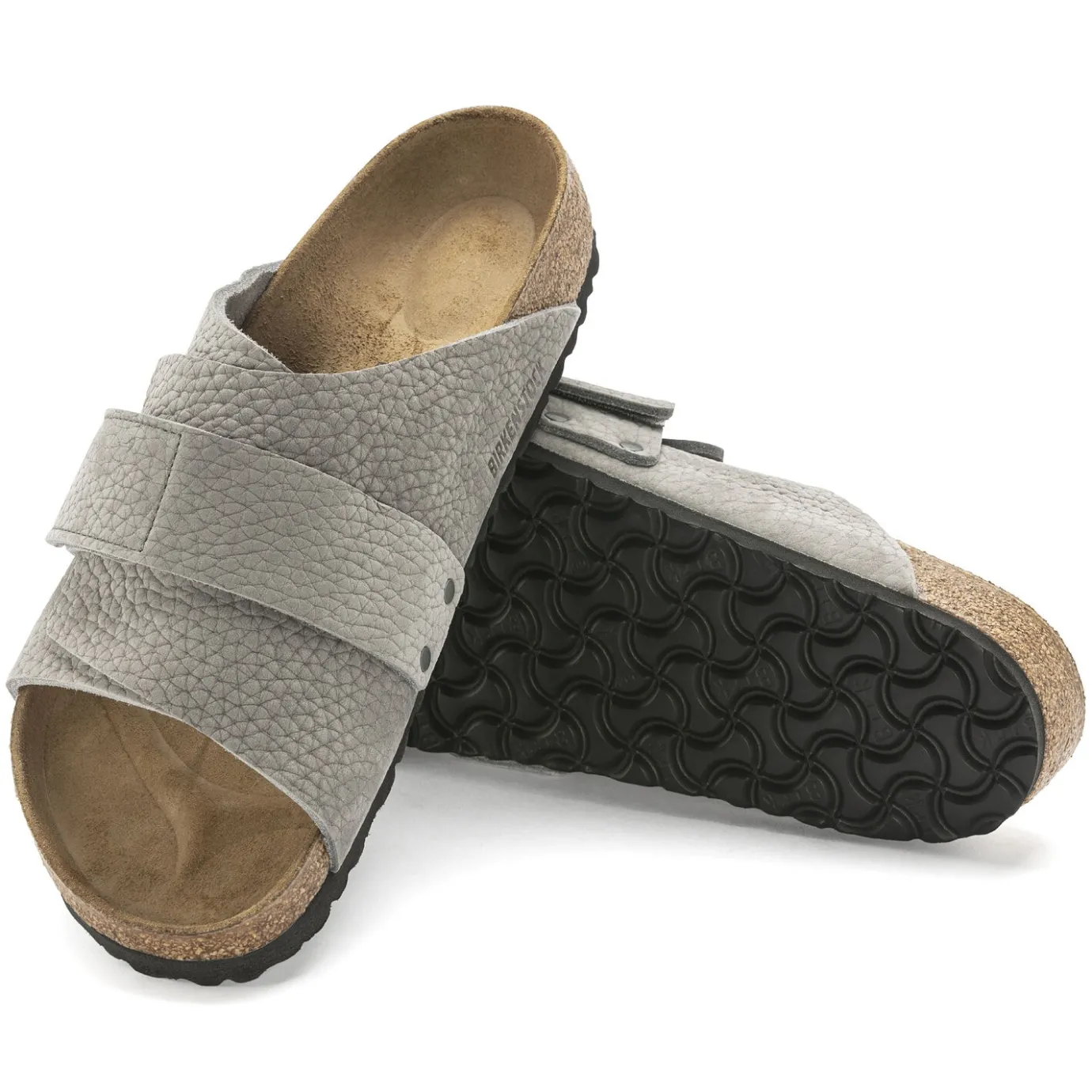 Birkenstock One-Strap Sandals<Kyoto Desert Buck Whale Gray